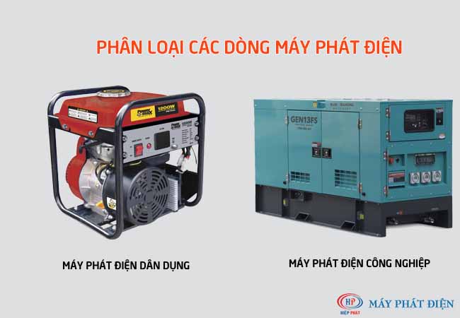 Phân loại các dòng máy phát điện