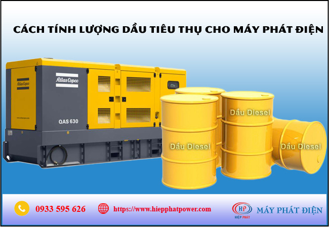 Cách tính lượng dầu tiêu thụ cho máy phát điện