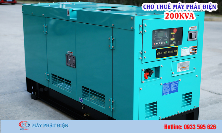 Cho thuê máy phát điện 200kva