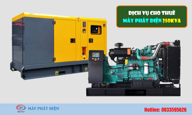 Cho thuê máy phát điện 250kva