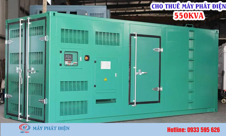 Cho thuê máy phát điện 550kva