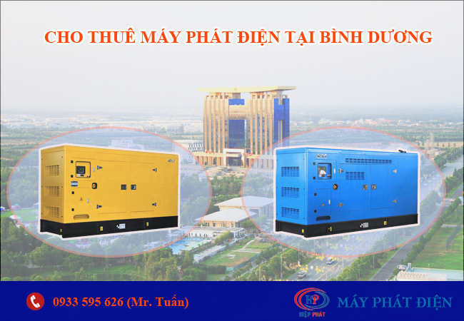 Cho thuê máy phát điện tại Bình Dương