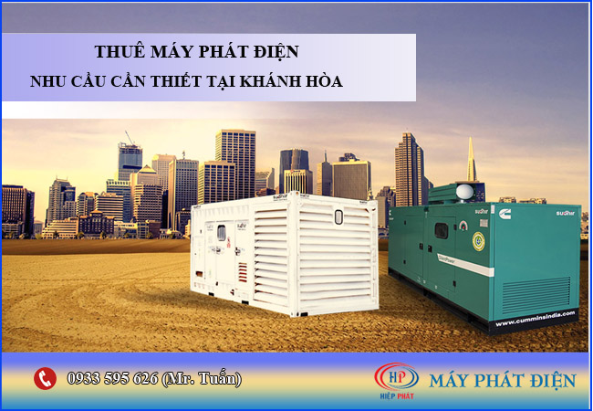 Cho thuê máy phát điện tại Nha Trang