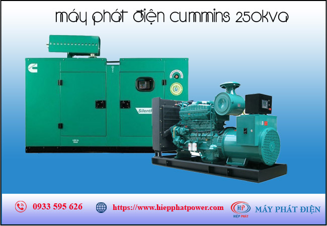 Máy phát điện cummins 250kva