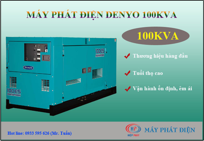 Máy phát điện Denyo 100kva