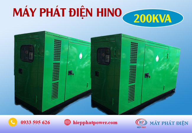 Máy phát điện Hino 200Kva