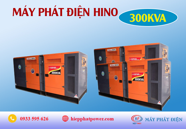 Máy phát điện Hino 300Kva