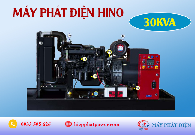 Máy phát điện Hino 30Kva