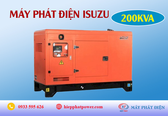 Máy phát điện Isuzu 200Kva