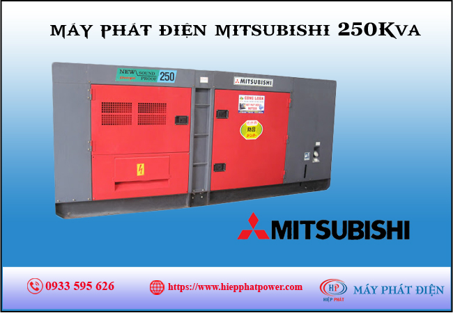 Máy phát điện Mitsubishi 250Kva