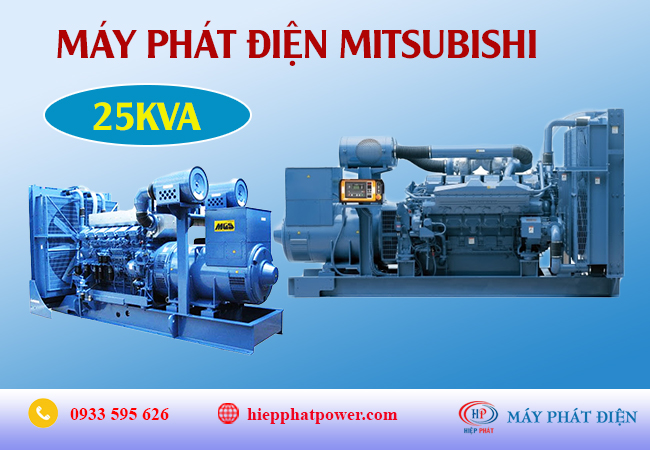 Máy phát điện Mitsubishi 25kva