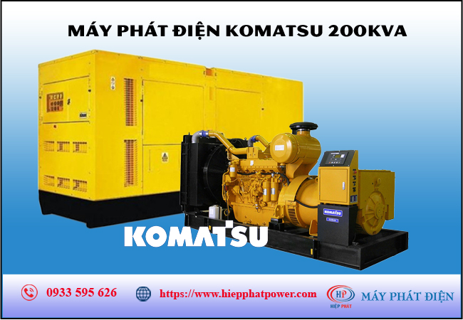 Máy phát điện Komatsu 200kva