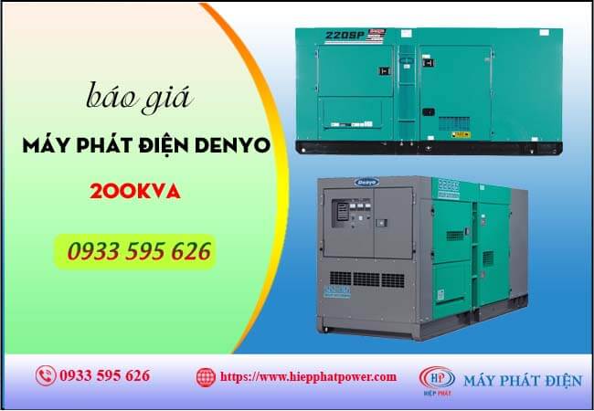 Máy phát điện Denyo 200kva
