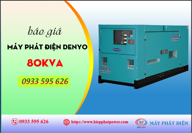 Máy phát điện Denyo 80kva