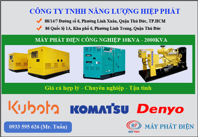 Máy phát điện komatsu 300kva