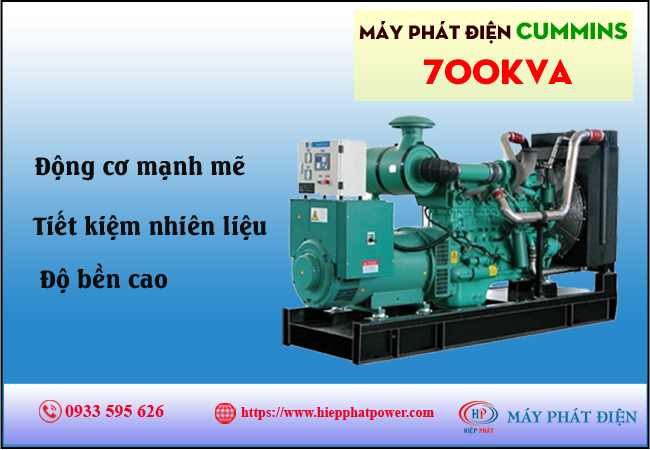 Máy phát điện Cummins 700kva