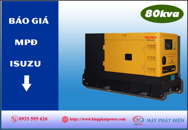 Máy phát điện isuzu 80kva