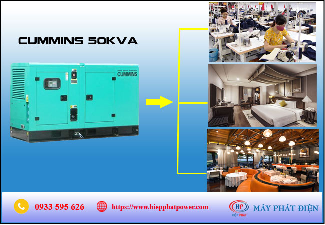 Máy phát điện cummins 50kva