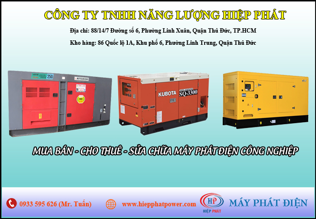 Máy phát điện Mitsubishi 250Kva