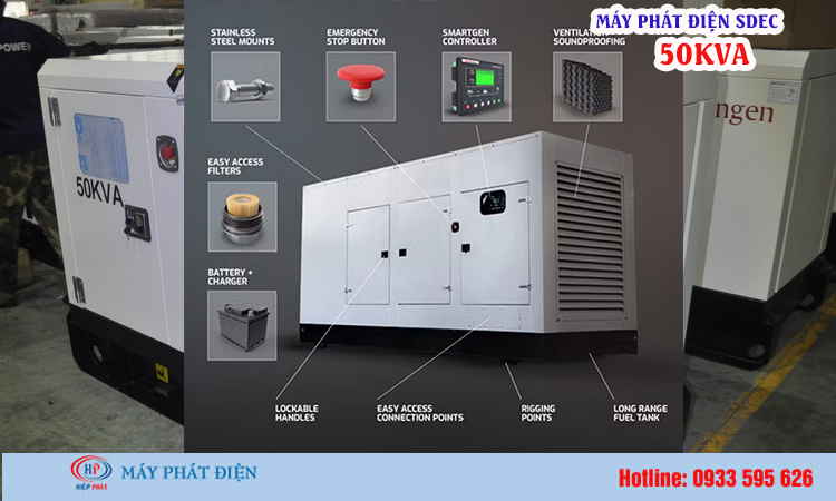 Máy phát điện Sdec 50kva