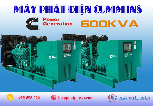 Máy phát điện cummins 600kva