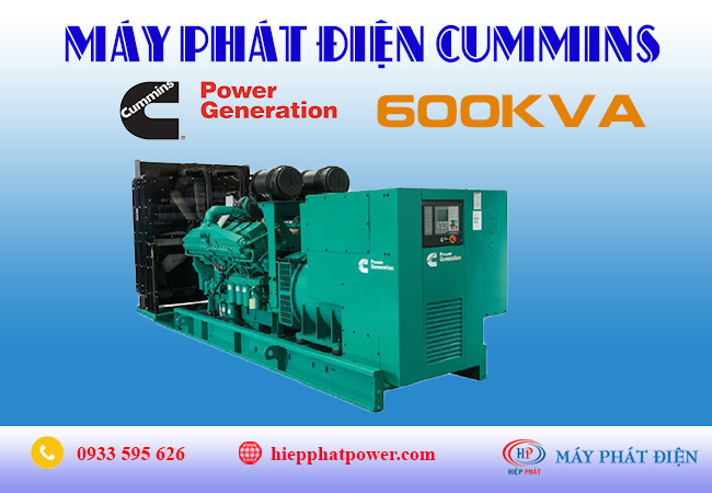 Máy phát điện cummins 600kva