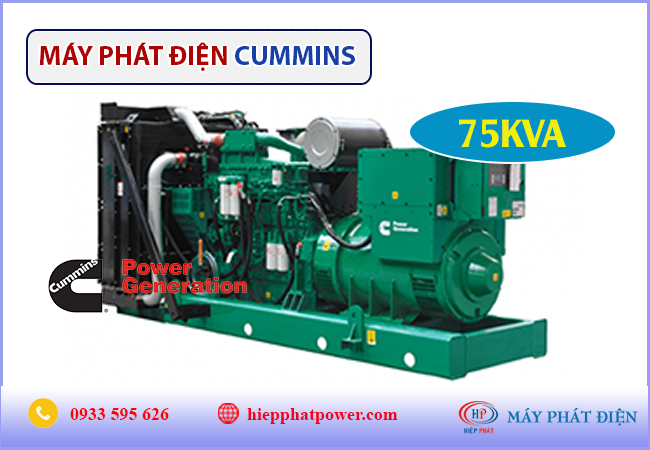 Máy phát điện Cummins 75kva