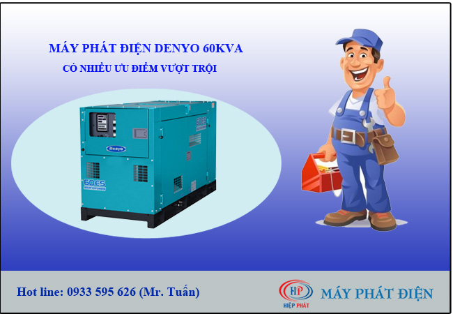 Máy phát điện Denyo 60kva