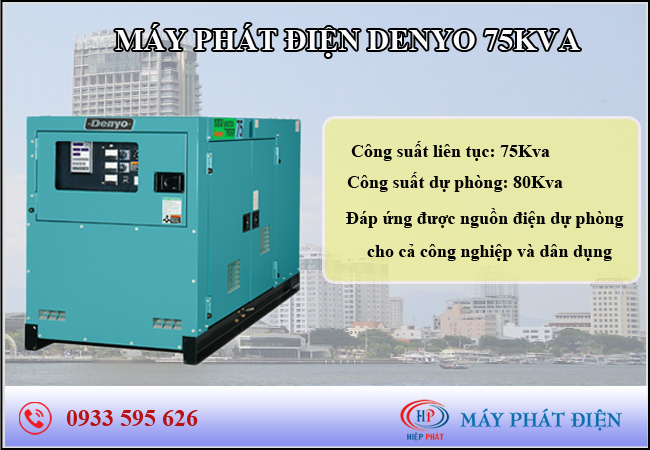 Máy phát điện denyo 75kva