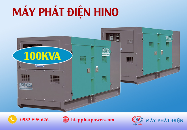 Máy phát điện Hino 100Kva