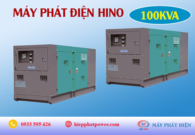 Máy phát điện Hino 100Kva