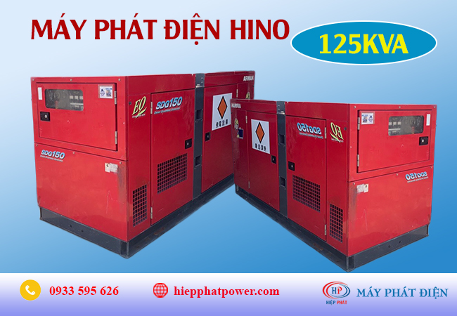 Máy phát điện Hino 125Kva