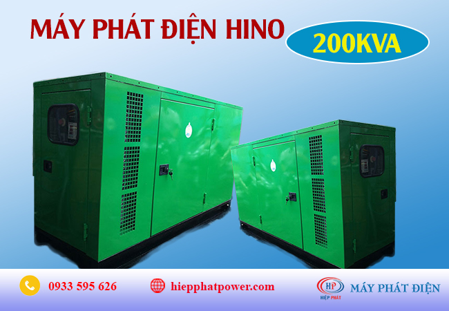 Máy phát điện Hino 200Kva