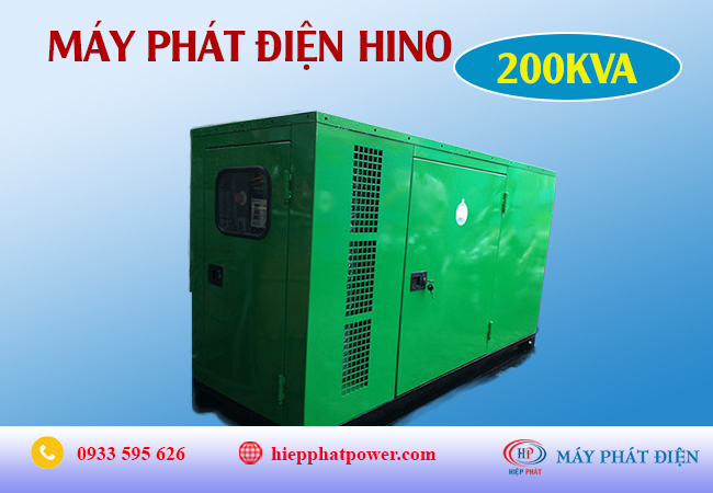 Máy phát điện Hino 200Kva