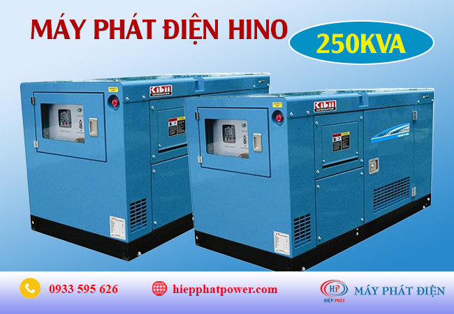 Máy phát điện Hino 250Kva