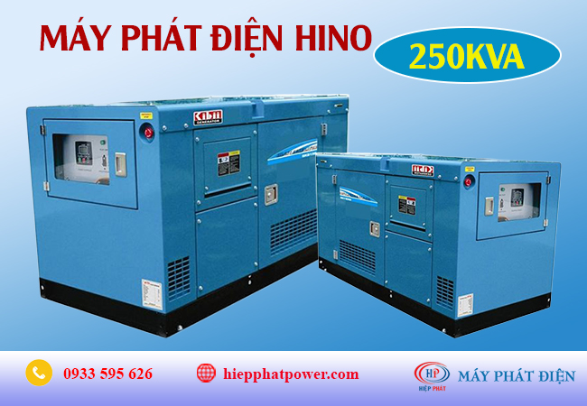 Máy phát điện Hino 250Kva