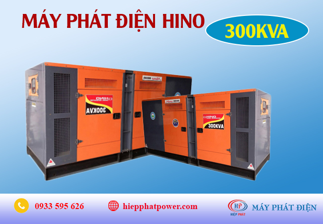 Máy phát điện Hino 300Kva