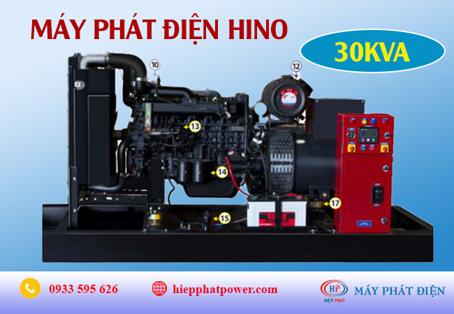 Máy phát điện Hino 30Kva