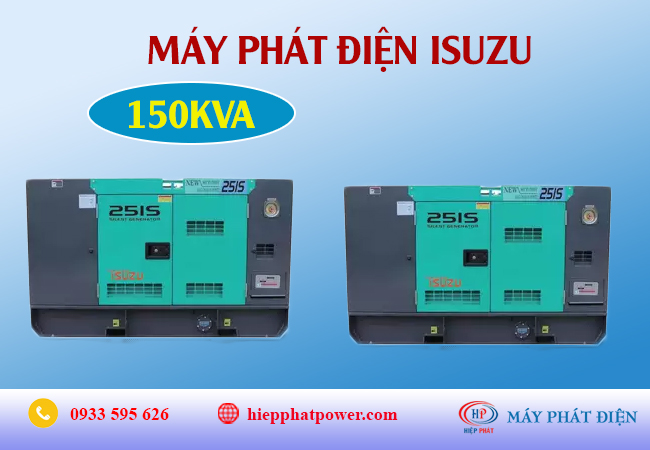 Máy phát điện Isuzu 150Kva
