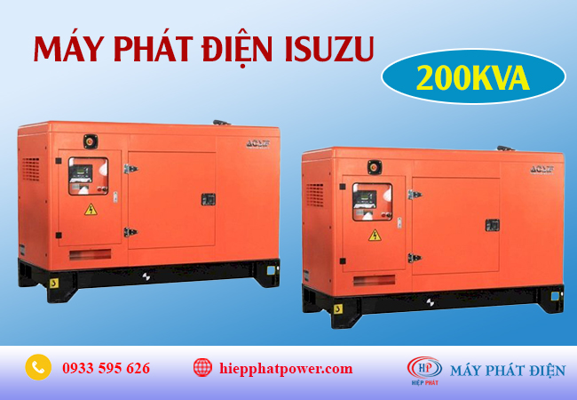 Máy phát điện Isuzu 200Kva
