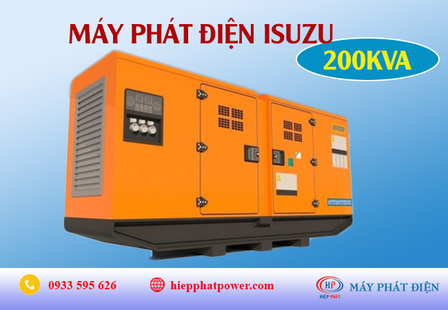 Máy phát điện Isuzu 200Kva