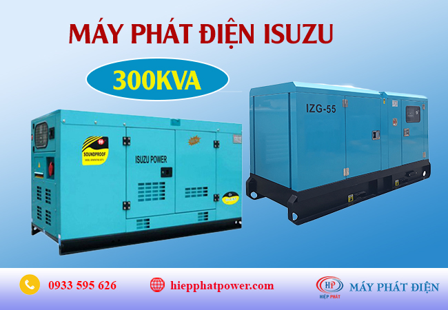 Máy phát điện Isuzu 300Kva