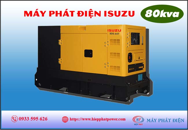 Máy phát điện isuzu 80kva
