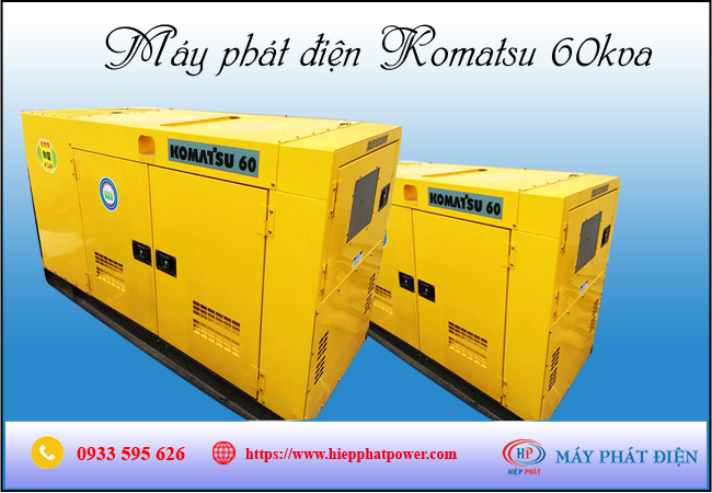 Máy phát điện Komatsu 60kva