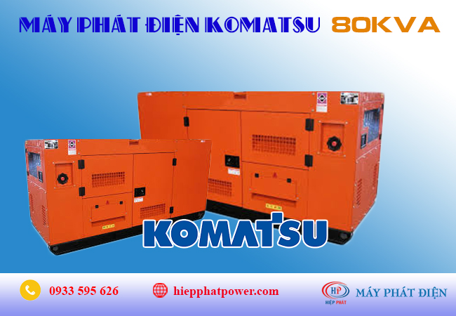 Máy phát điện Komatsu 80kva