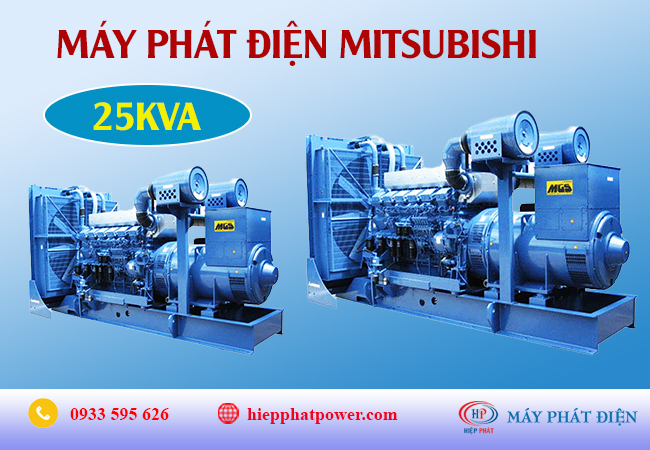 Máy phát điện Mitsubishi 25kva