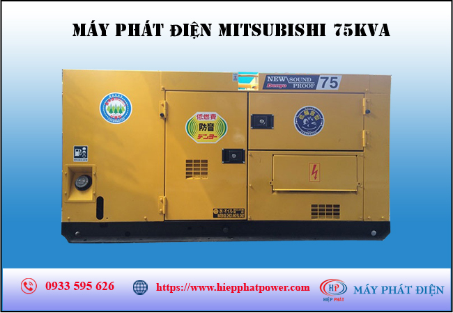 Máy phát điện Mitsubishi 75kva