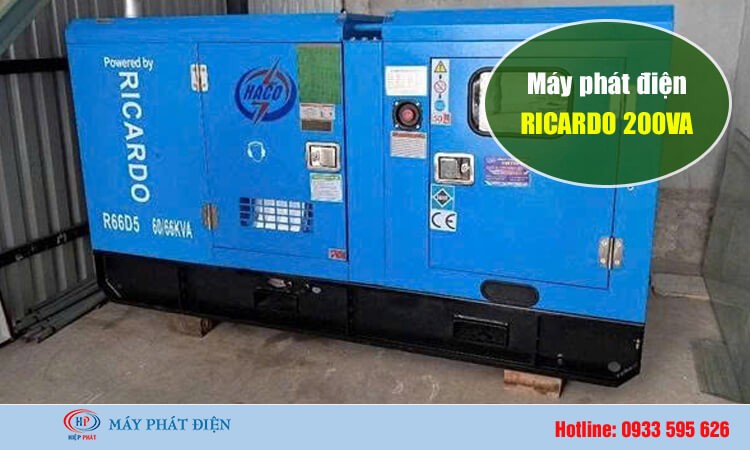 Máy phát điện Ricardo 200kva 
