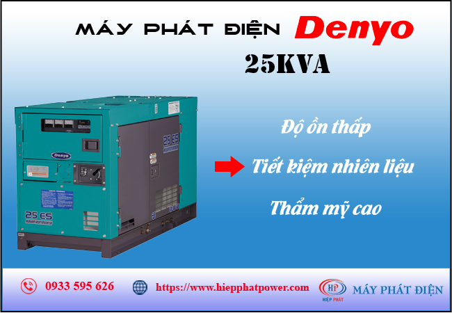 Máy phát điện Denyo 25kva