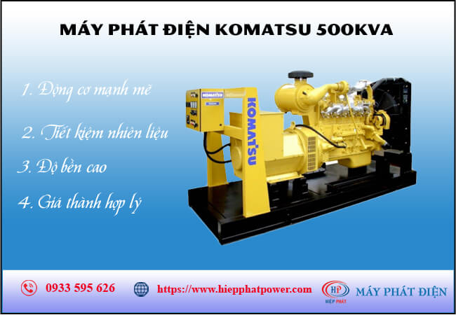 Máy phát điện Komatsu 500kva